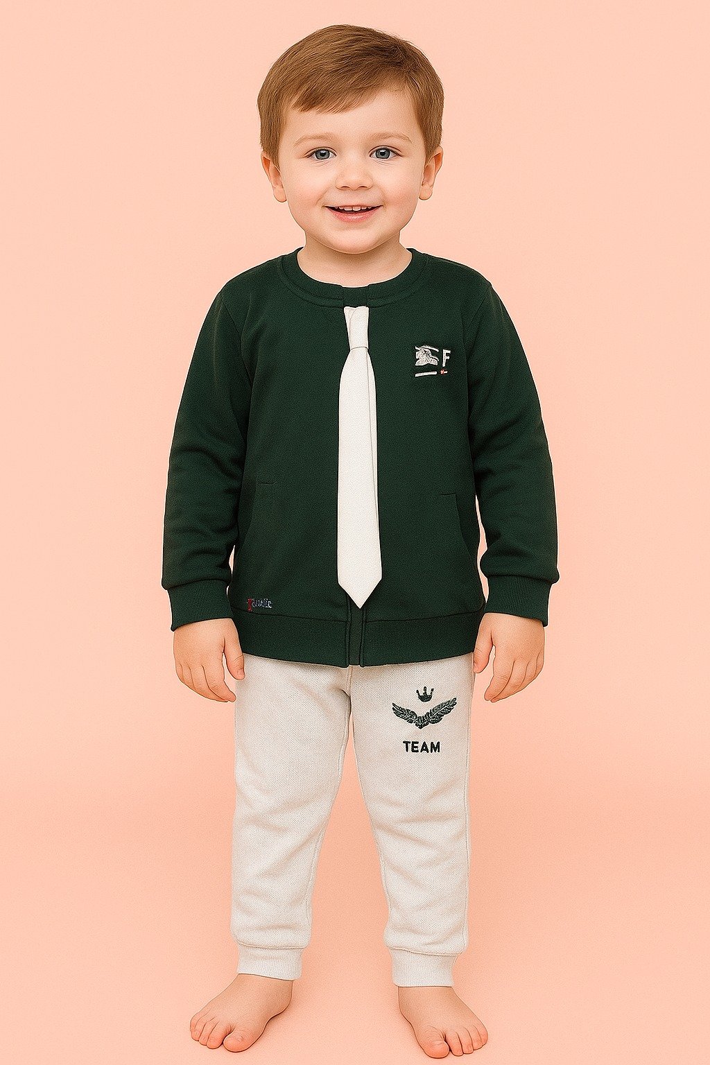 T-Shirt with Tie & Long Pant